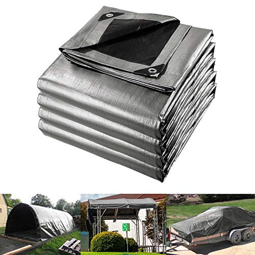 Yescom 16x20Ft 14 Mil Heavy Duty Reinforced Poly Tarp Reversible Waterproof Tarpaulin UV Resistant Ground Sheet Cover Yescom 16x20Ft 14 Mil Heavy Duty Reinforced Poly Tarp Reversible Waterproof Tarpaulin UV Resistant Ground Sheet Cover